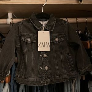 zara black jacket